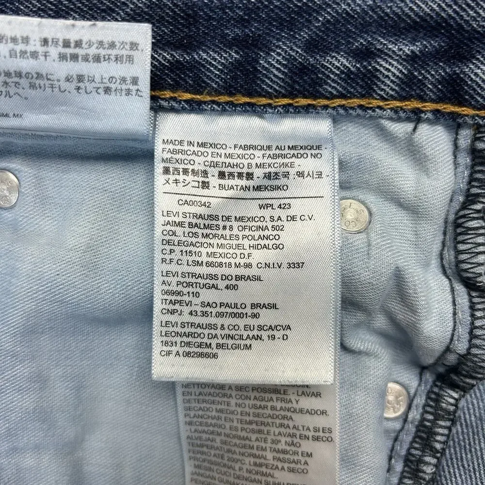 Levis 550 Relaxed Fit Straight Leg Jeans Men's 34x32 Blue Denim Casual Classic